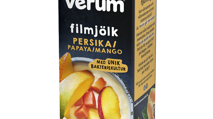 Verum filmjölk persika/papaya/mango