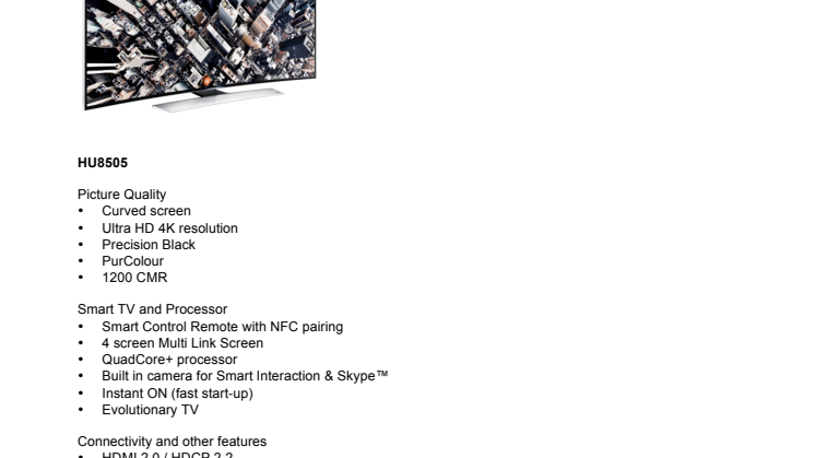 Samsung Smart TV 2014