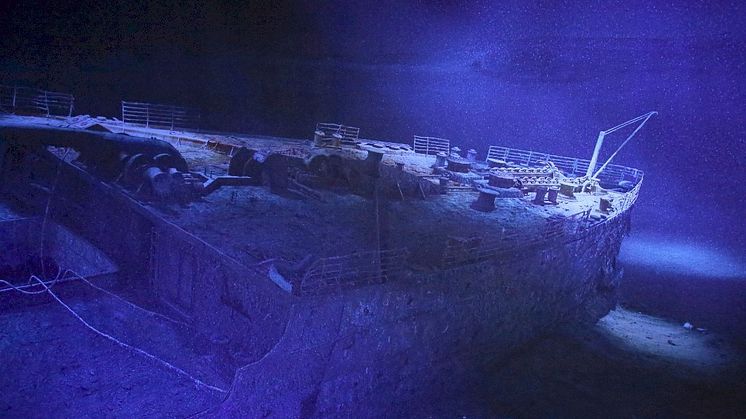 Das Schiffswrack der Titanic im neuen 360°-Panorama von Yadegar Asisi im Panometer Leipzig