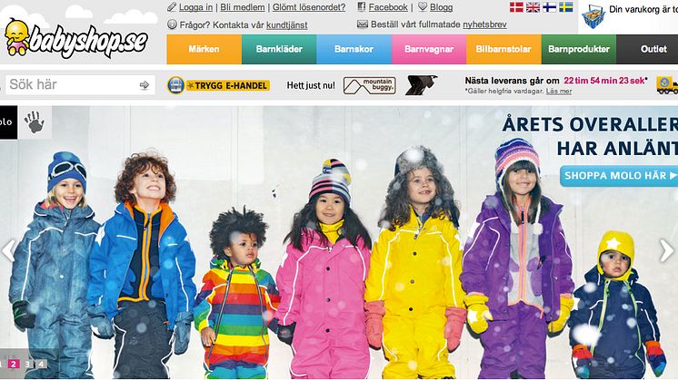 Babyshop.se utnämnd till årets barnbutik 