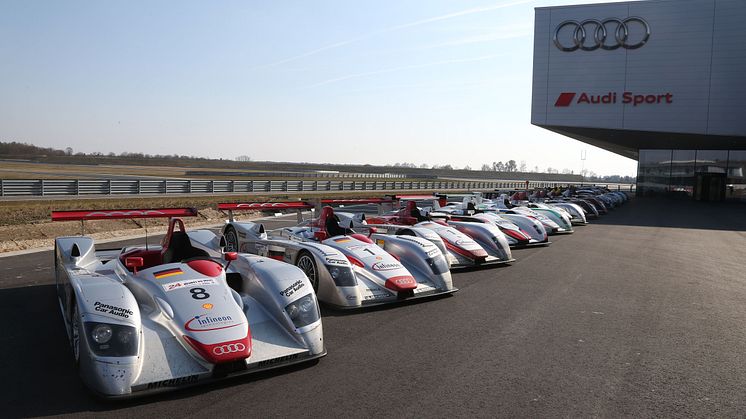 Le Mans winning Audi prototypes (2000-2014) line-up