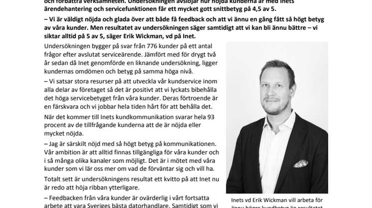 ”Snittbetyget 4,5 av 5 ska bara upp”
