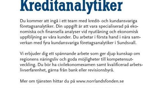 Norrlandsfonden söker medarbetare!