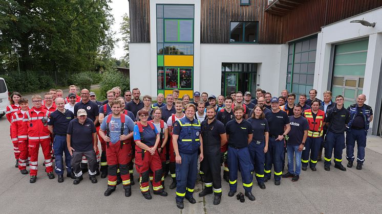 Hochwassertraining bei der LEW in Gersthofen