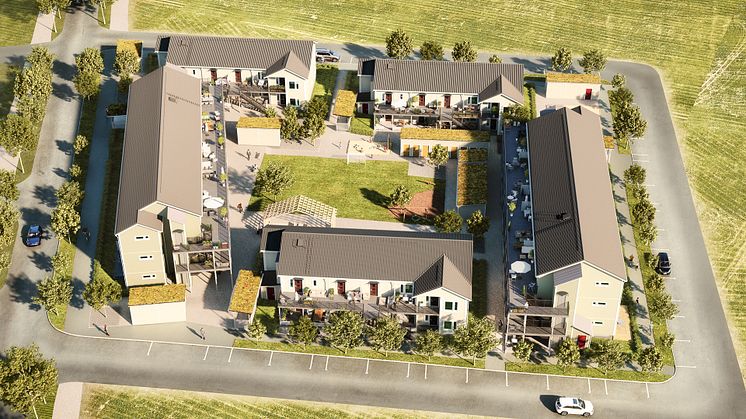 ​OBOS bygger 100 bostäder i Dalby – varav 54 hyrs ut till kommunen för nyanlända