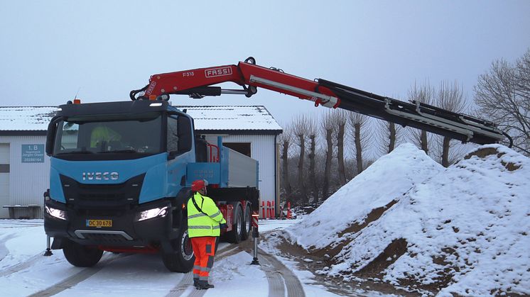 HMF wirehejs og FASSI-kran