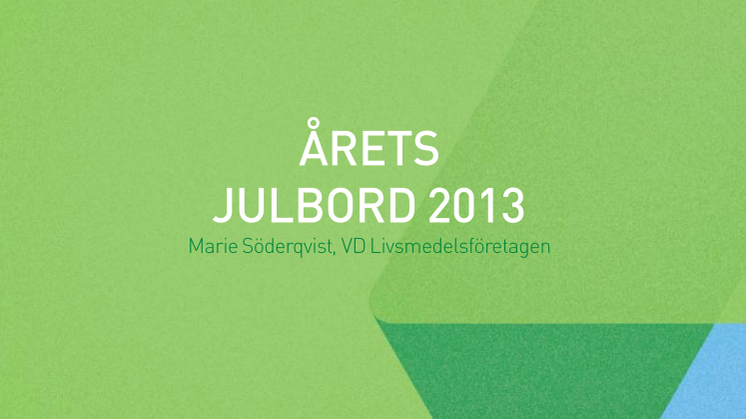 Nischade livsmedel hetast på årets julbord