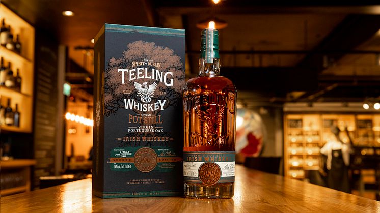 Teeling Wonders of Wood Single Pot Still Bottle and  Box Bar