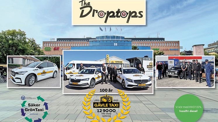 Gävle Taxi firar 100 år på Stortorget i Gävle 26/8