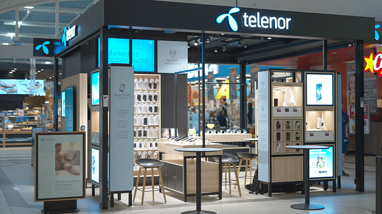 Telenors nye shop-i-shop ved Bilka i Kolding