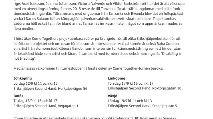 Come Together till Växjö