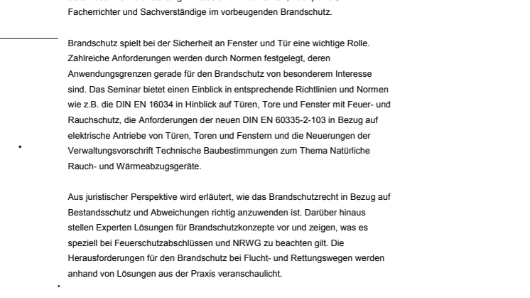 FeuerTRUTZ im Dialog – Sicherheit an Fenstern und Türen