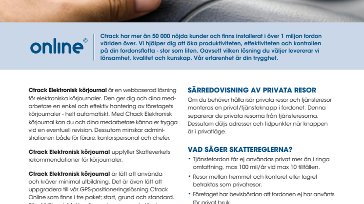 Ctrack Elektronisk körjournal