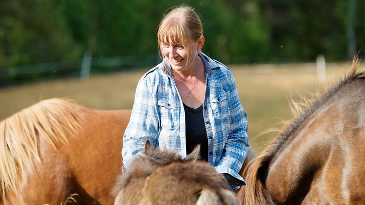 ( Foto: Rianne Kindt ) Floriane Colonnier, ägare av Horses of Taiga i Svansele, ser positivt på framtiden.