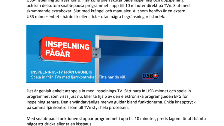 Inspelnings-TV för de smarta 