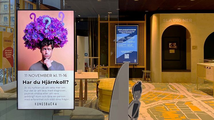 Kungsbacka Live på Kungsmässan med digital poster - Har du Hjärnkoll? 