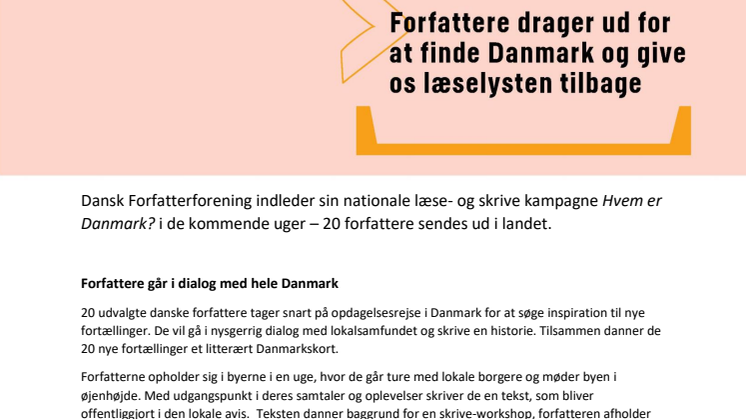 Pressemeddelelse: Hvem er Danmark? (PDF)