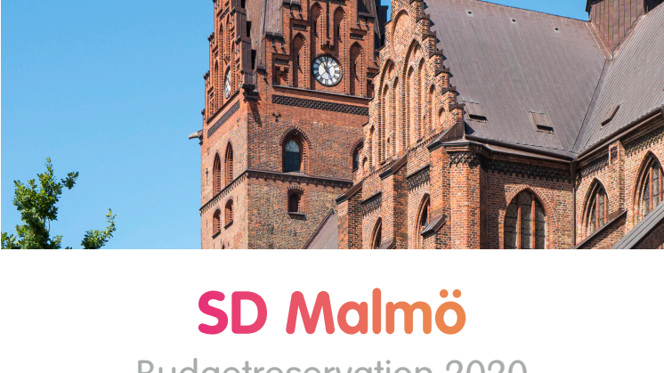 Sverigedemokraternas budgetreservation 2020 - Malmö pastorat