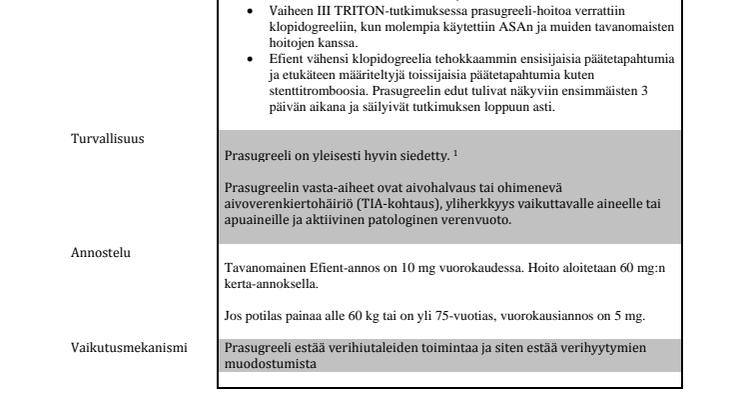 Taustatietoa prasugreelista