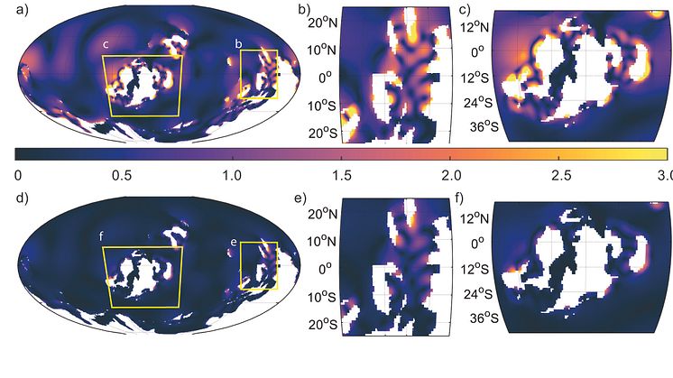 Simulated tides during the Late Silurian. Credit: Mattias Green/Bangor University