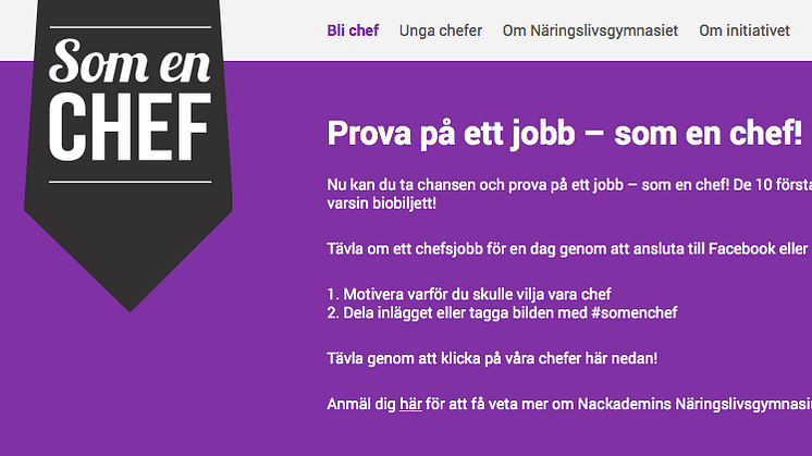 Företag letar nya chefer – bland niondeklassare