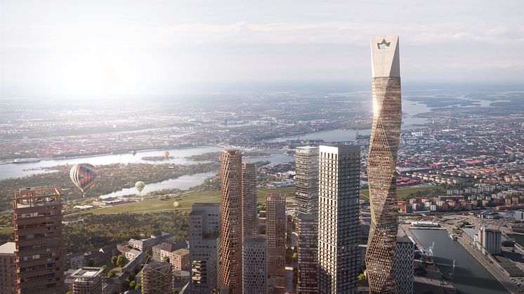 En modern och hållbar stadsdel med Sveriges högsta hus