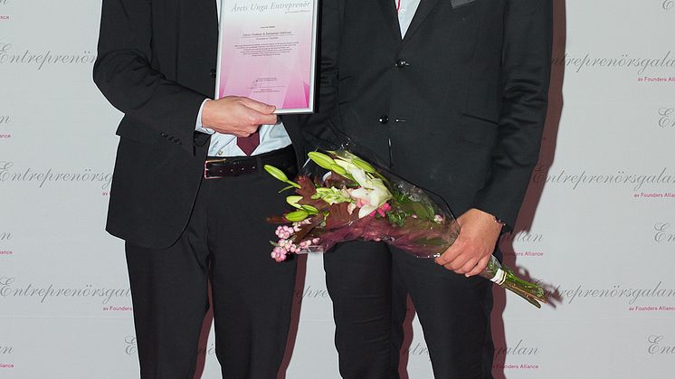 Utvecklingen av interaktiva teknologier gav grundarna av Touchtech titeln Årets Unga Entreprenör Sverige 2014 