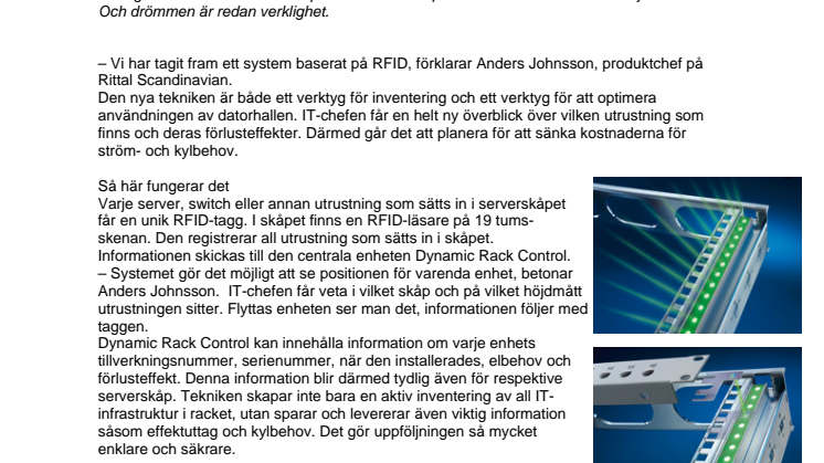 Optimera hallen med intelligenta rack