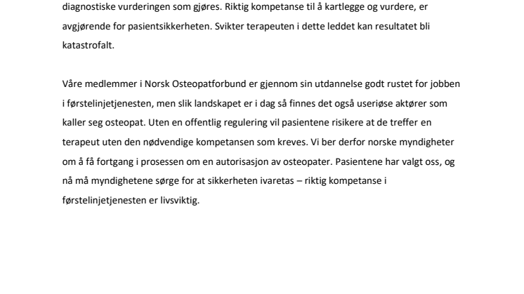 Førstelinjetjenesten – riktig kompetanse er livsviktig