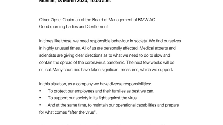 AAPC 2020: Statement Oliver Zipse
