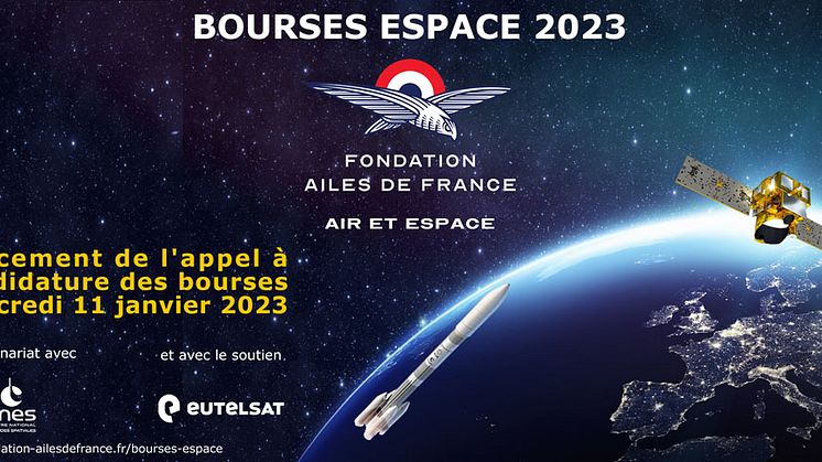 Eutelsat reiterates its support for the Fondation Ailes de France in partnership with CNES on the occasion of the 2023 ESPACE Scholarships award