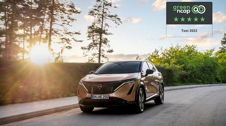 Nissan Ariya oppnår 5 stjerner i Green NCAP