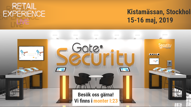 Gate Security kommer till Retail Experience Live 2019 på Kistamässan 15-16 maj