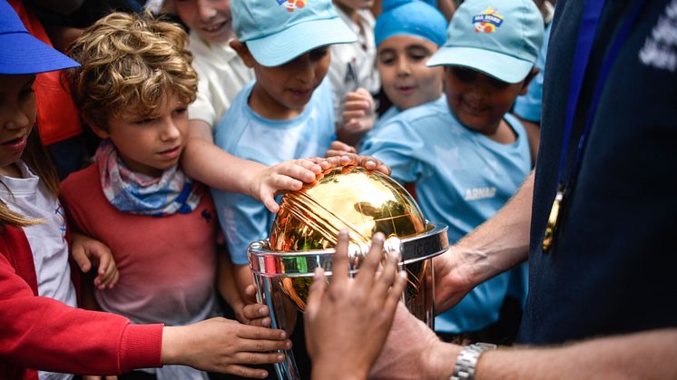 Young people see the ICC Men's Cricket World Cup up close in 2019. Photo: Getty Images