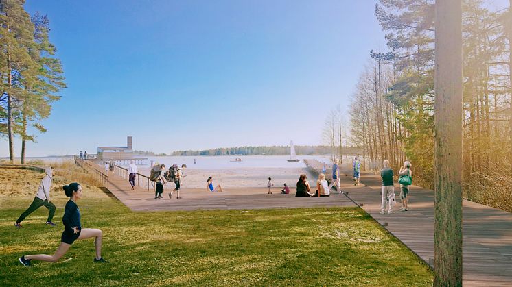Västra entrén - nya badviken