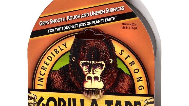 Gorillatape är en superstark & väderbeständig tejp som även fäster på ojämna ytor!