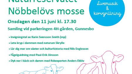 Invigning av naturreservatet Nöbbelövs mosse