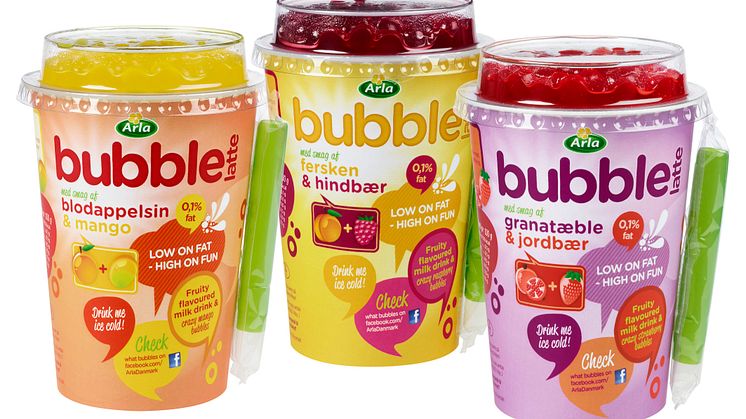 Den nye Arla Bubble Latte serie
