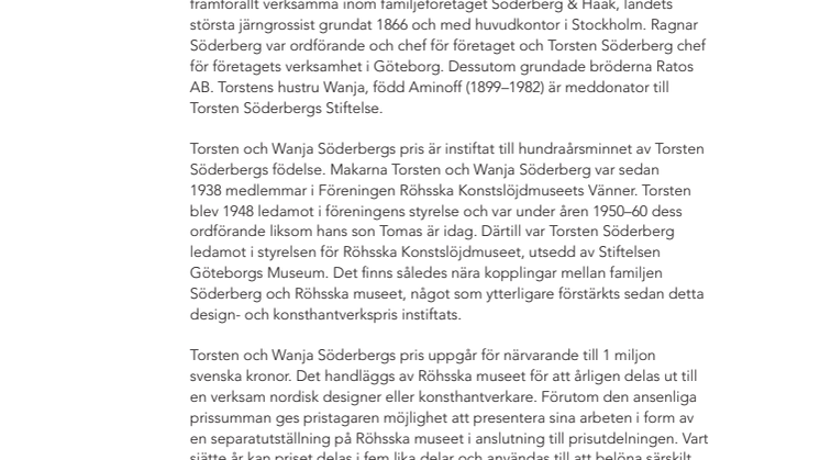 Historik Torsten och Wanja Söderberg