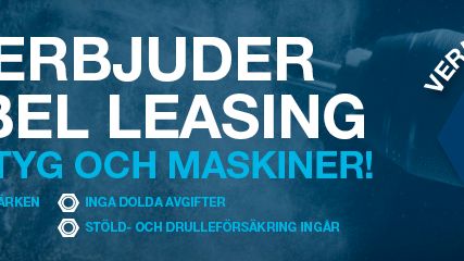Dahl erbjuder flexibel leasing av verktyg och maskiner – efter behov och verksamhet