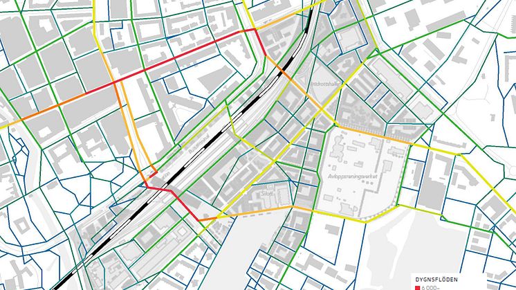En östra koppling förbi spåren har en viktig funktion för gående och cyklister