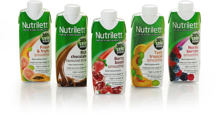 Gruppbild Nutrilett smoothies less sugar
