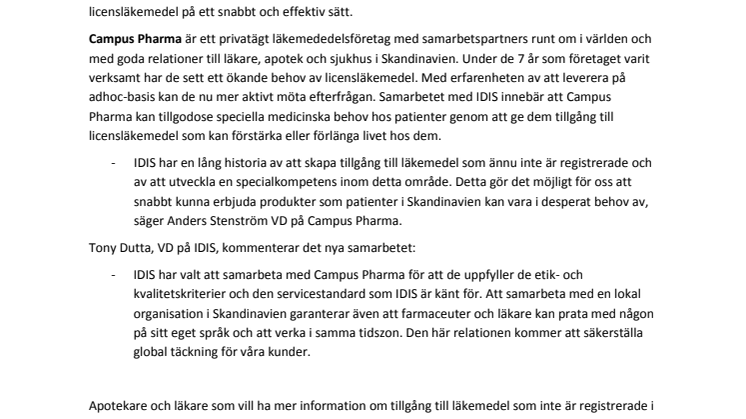 Ny möjlighet att beställa licensläkemedel