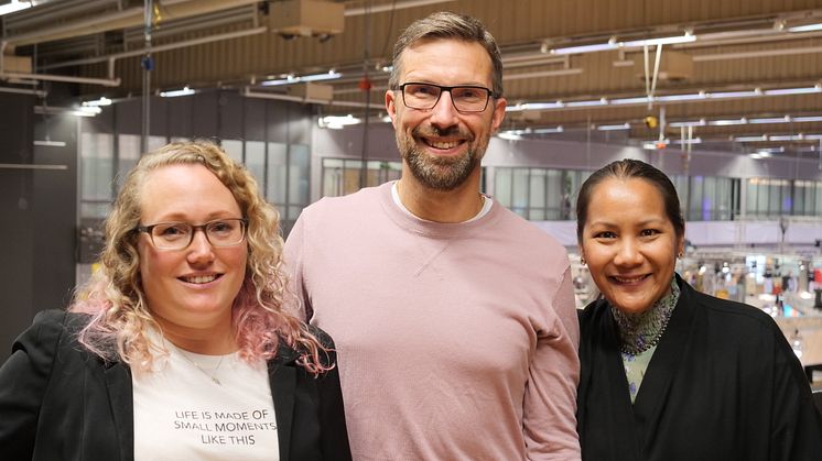 Finalisterna till Guldäpplet 2019. Camilla Askebäck Diaz, Johan Sköld, Napat Khiyapat. Foto: Bo Helmersson
