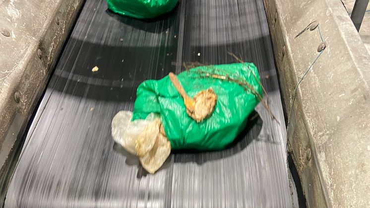 Flere grønne poser brukes til restavfall (foto: Jørgen Bakke Fredriksen)