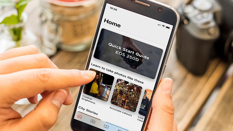 Canon-valokuvausopas on saatavilla sekä App Storesta että Google Playsta