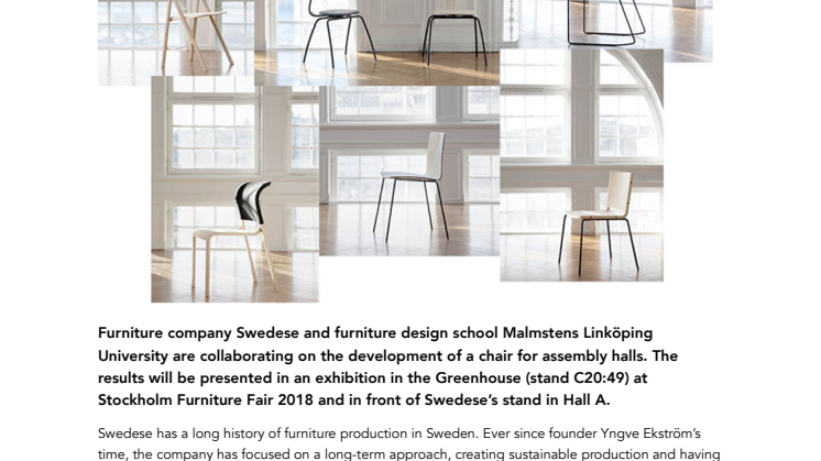 Swedese and Malmstens students in creative design collaboration