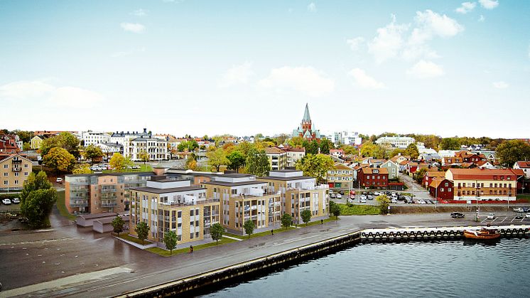 Brf Skeppsbrokajen i Västervik.