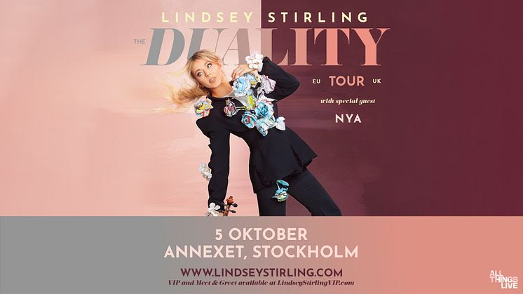 Världsstjärnan Lindsey Stirling till Annexet, Stockholm