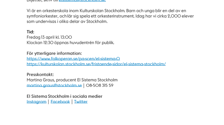 El Sistema Stockholm gör Salieri och Mozart på Folkoperan
